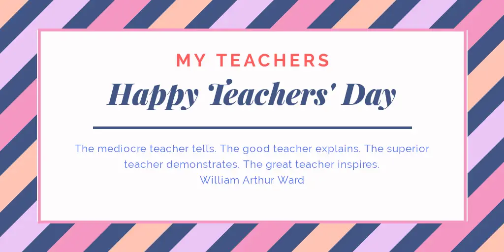 Teachers' Day 2019