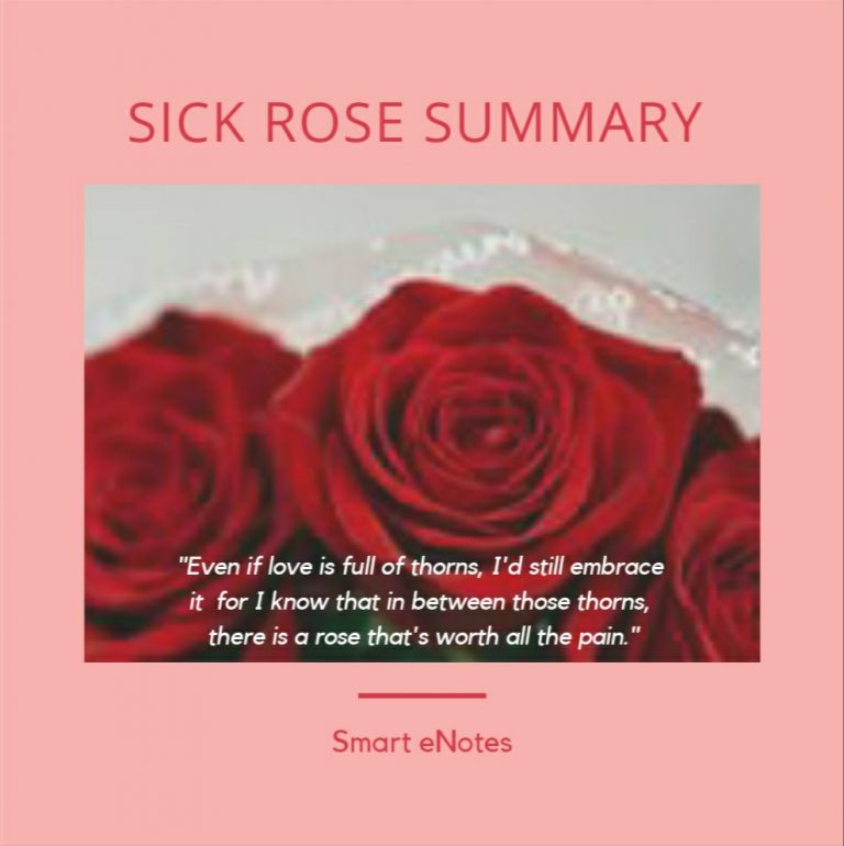 The Sick Rose By William Blake Summary And Questions Smart English Notes