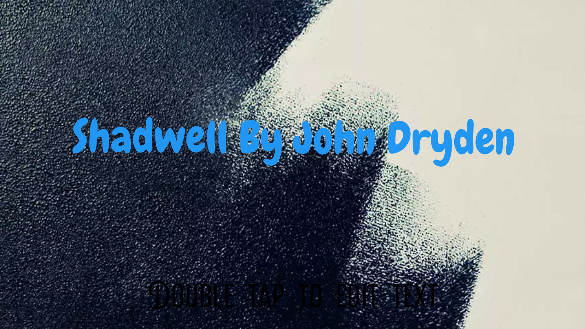 Shadwell By John Dryden 1