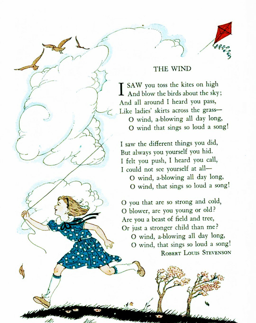 The Wind Robert Louis Stevenson Summary and Question and Answers